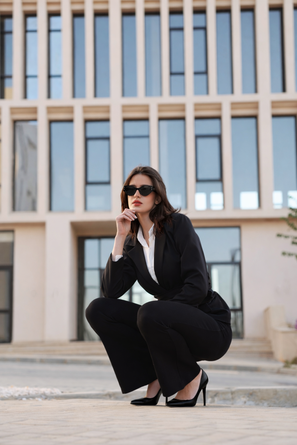 VAYN Tailored Blazer in Black